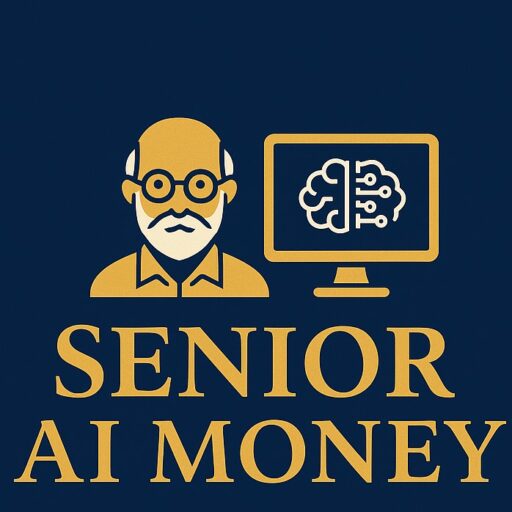 "Senior AI Money logo — AI-powered lifestyle and finance media for smarter senior living"