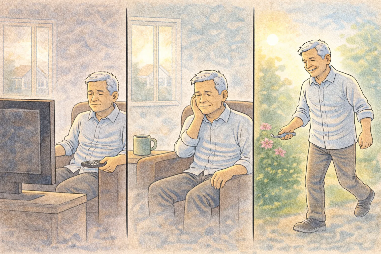 2026 The Subtle Habit That Makes Retirement Feel Empty (And How to Break It)“Nothing is wrong… but something feels missing.” Many retirees feel this at some point. Life is stable. Days are calm. There’s no major stress. And yet… Something feels empty. Not dramatically. Just quietly. 1. The hidden habit most people don’t notice It’s not something obvious. It’s not a big mistake. It’s a subtle habit: Living the day passively. 2. What passive living looks like It doesn’t look bad. In fact, it looks comfortable. watching TV scrolling sitting for long periods waiting for something to happen Nothing harmful. But also… Nothing engaging. 3. Why this creates emptiness Because meaning doesn’t come from comfort. It comes from engagement. Without engagement: time passes but nothing stays nothing feels memorable 4. The “waiting mode” problem Many retirees fall into this pattern: waiting for plans waiting for others waiting for motivation Days become: Reaction-based. Not intention-based. 5. Why it feels worse over time At first, passive days feel relaxing. But over time: days blend together memories become weaker satisfaction decreases 6. The brain needs participation Your brain is not designed to just receive. It needs to: choose act engage Without that, it feels… flat. 7. The key difference: passive vs active day Passive day: things happen to you you react Active day: you choose something you create movement 8. The simple shift that changes everything You don’t need big changes. You need one small shift: 👉 From waiting → choosing 9. The “1 intentional action” rule Each day, choose: One small intentional action. Not ten. Just one. 10. Examples of intentional actions go outside intentionally call someone intentionally start a small task intentionally change your environment intentionally The key is: You chose it. 11. Why this works Because it creates: ownership engagement memory And that removes the feeling of emptiness. 12. Real-life examples Carol, 71: “I wasn’t unhappy. I was just… not engaged.” She started choosing one action daily. Her words: “My days started to feel real again.” Brian, 74: “I stopped waiting for the day to happen.” That shift changed everything. 13. Signs this habit is affecting you your days feel repetitive you feel slightly disconnected you wait for things to happen you feel unfulfilled without knowing why your days are comfortable but forgettable Quick checklist did I choose something today? did I act intentionally? did I engage with my day? If yes, emptiness decreases. The key insight Emptiness doesn’t come from doing too little. It comes from not participating. Conclusion Retirement gives you freedom. But freedom needs direction. You don’t need more activity. You need more intention. One small choice per day— That’s enough to make life feel full again. Disclaimer This content is for general educational purposes only and does not consider individual psychological conditions. If persistent feelings of emptiness or disconnection occur, consult a qualified professional.